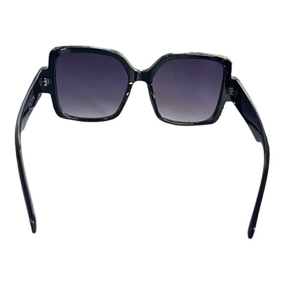 Cxcen Rhinestone Square Black Sunglasses - Picture 2 of 6